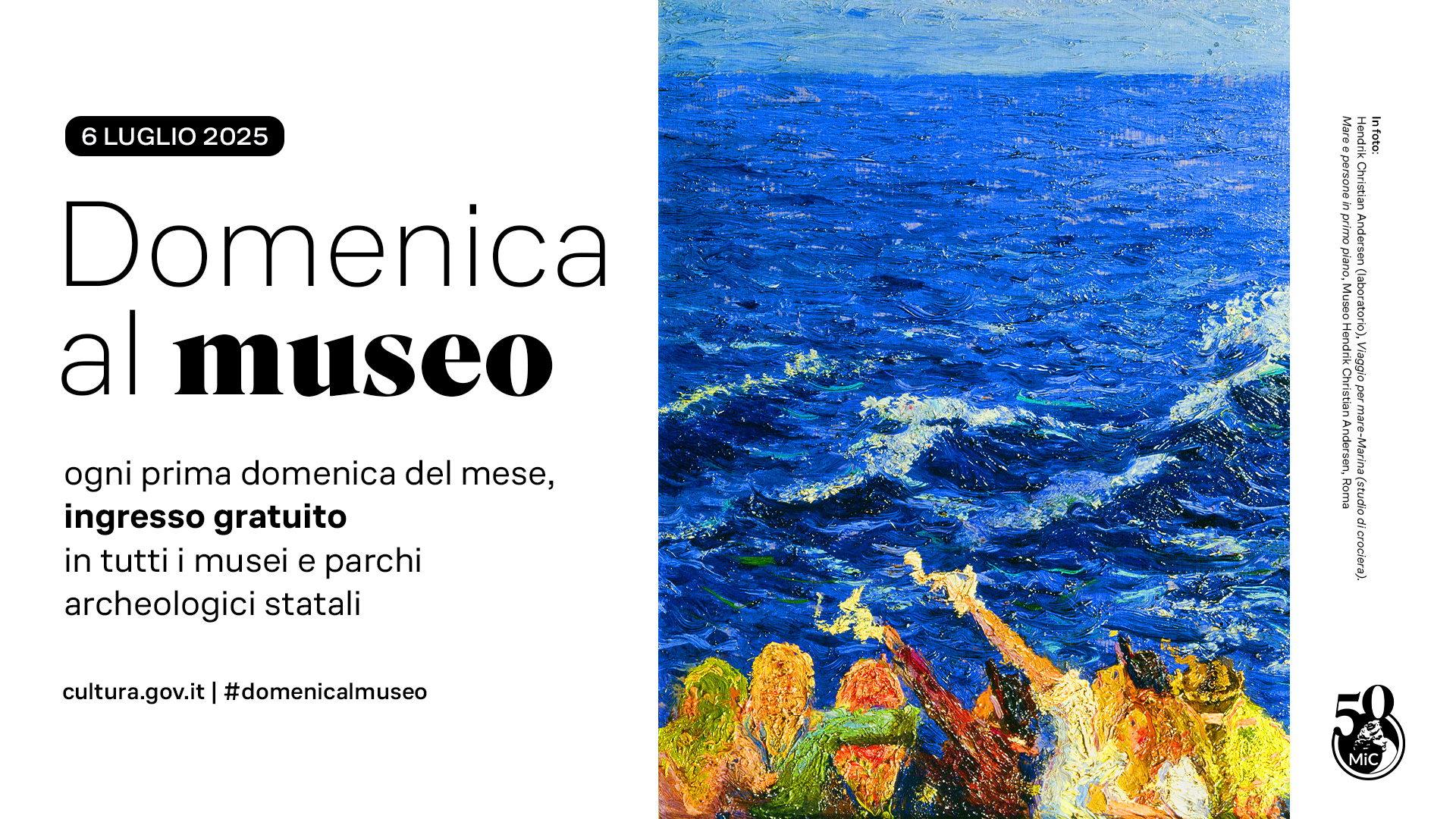 Domenica al museo 6 luglio 2025